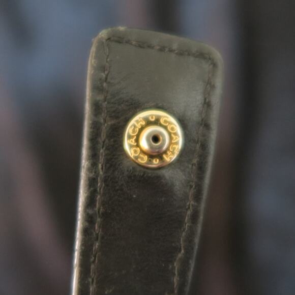 Coach Black Vintage Y2K Drawstring Leather C3W-9858 Daypack Legacy Top Handle - Picture 4 of 16